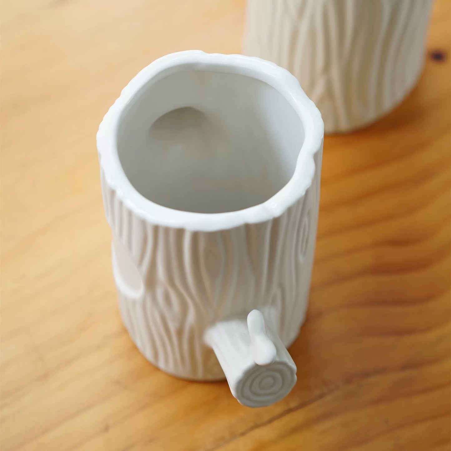 Heartwood Ceramic Tree Trunk Vase