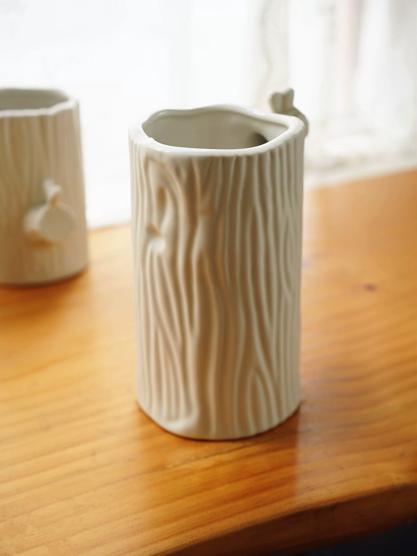 Heartwood Ceramic Tree Trunk Vase