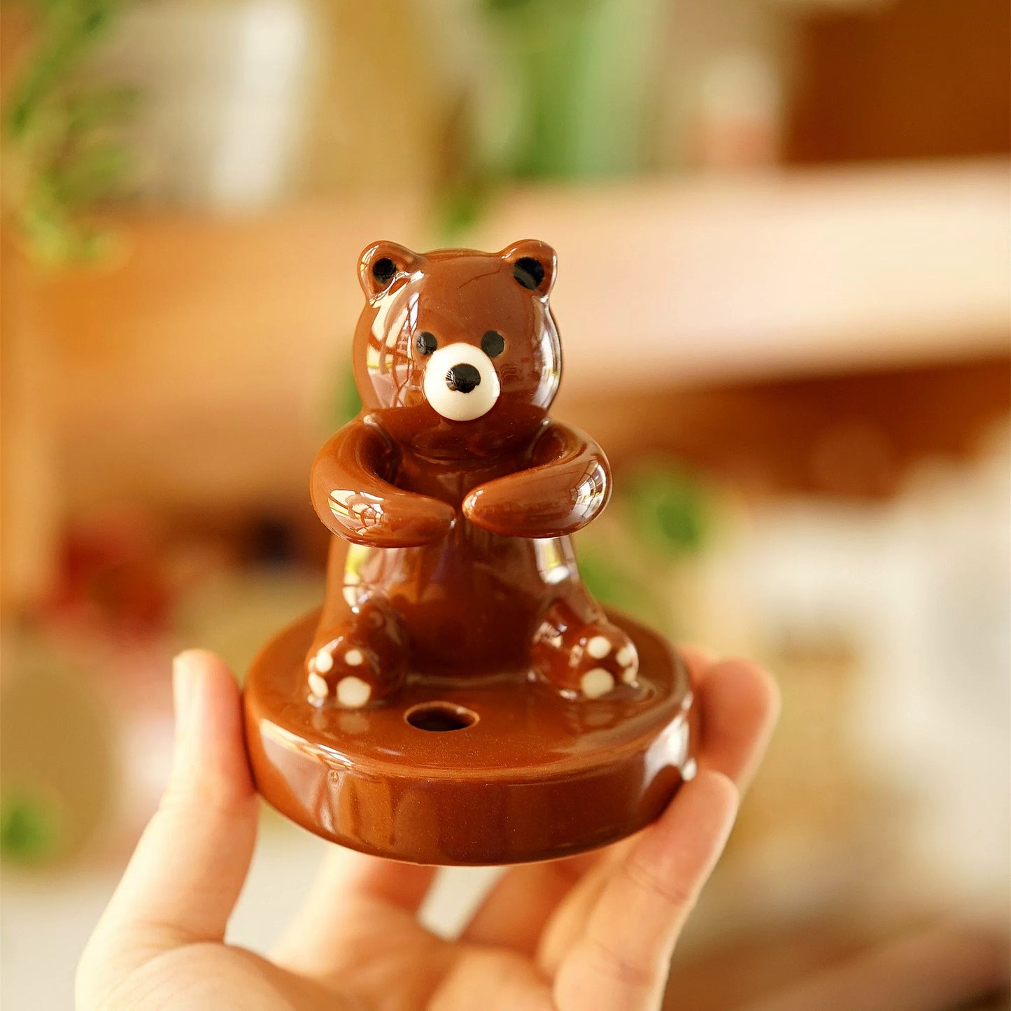 Bear Hug Ceramic Pen Holder