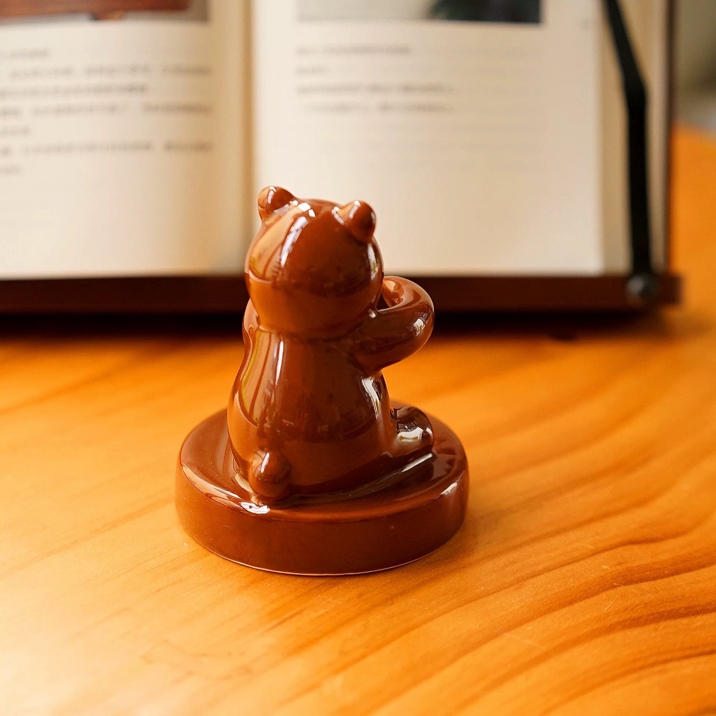 Bear Hug Ceramic Pen Holder