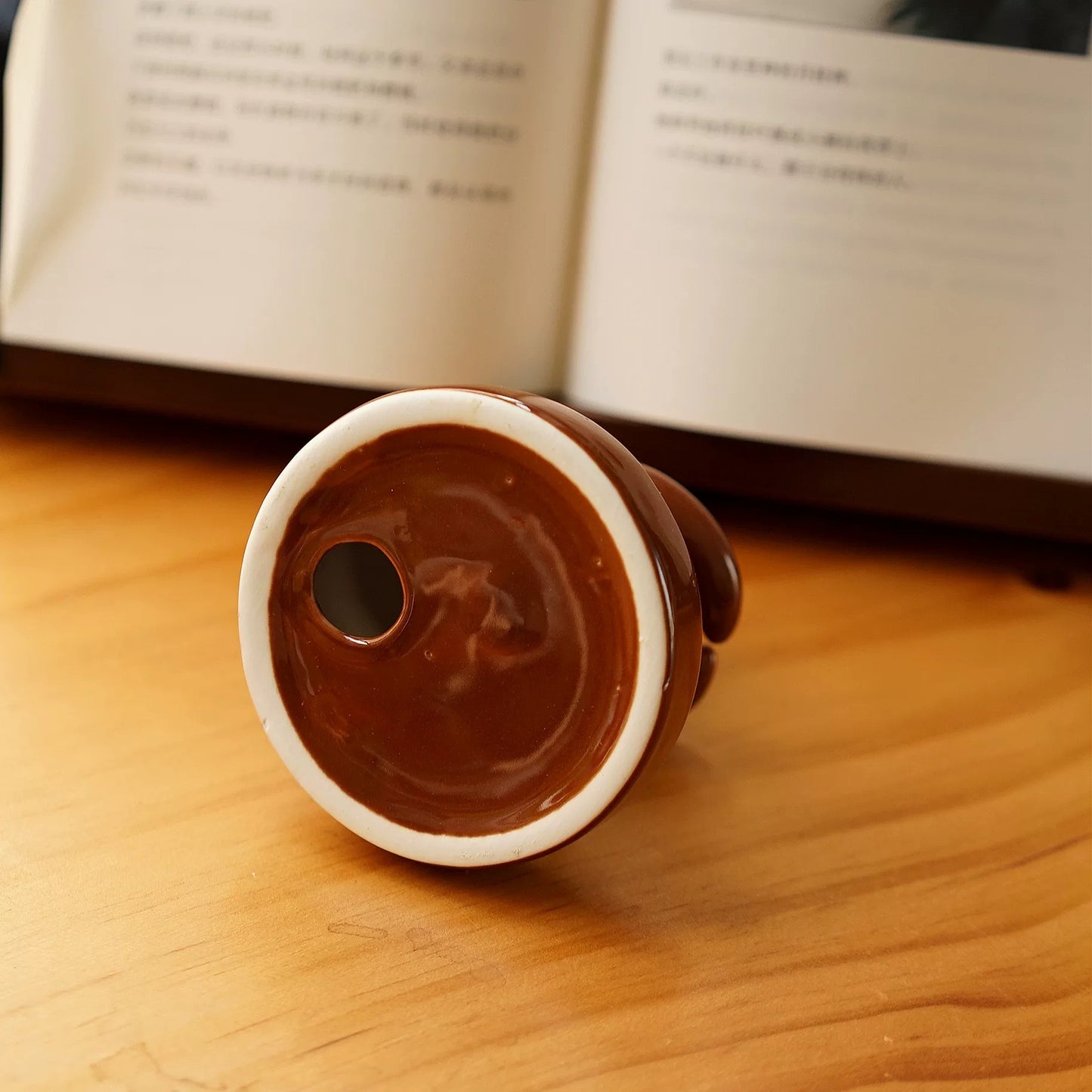 Bear Hug Ceramic Pen Holder