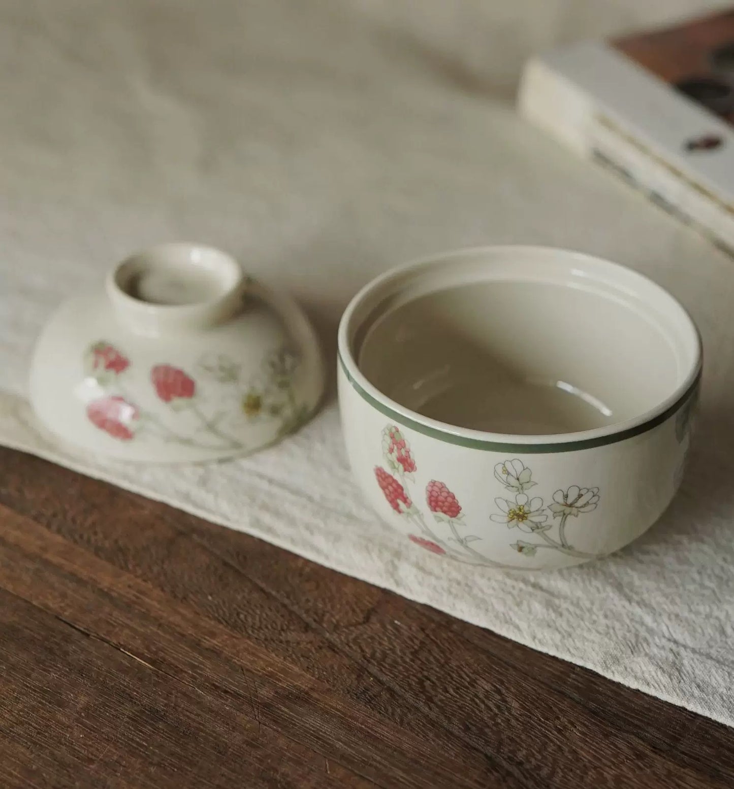 Wild Berry Ceramic Bowl & Lid