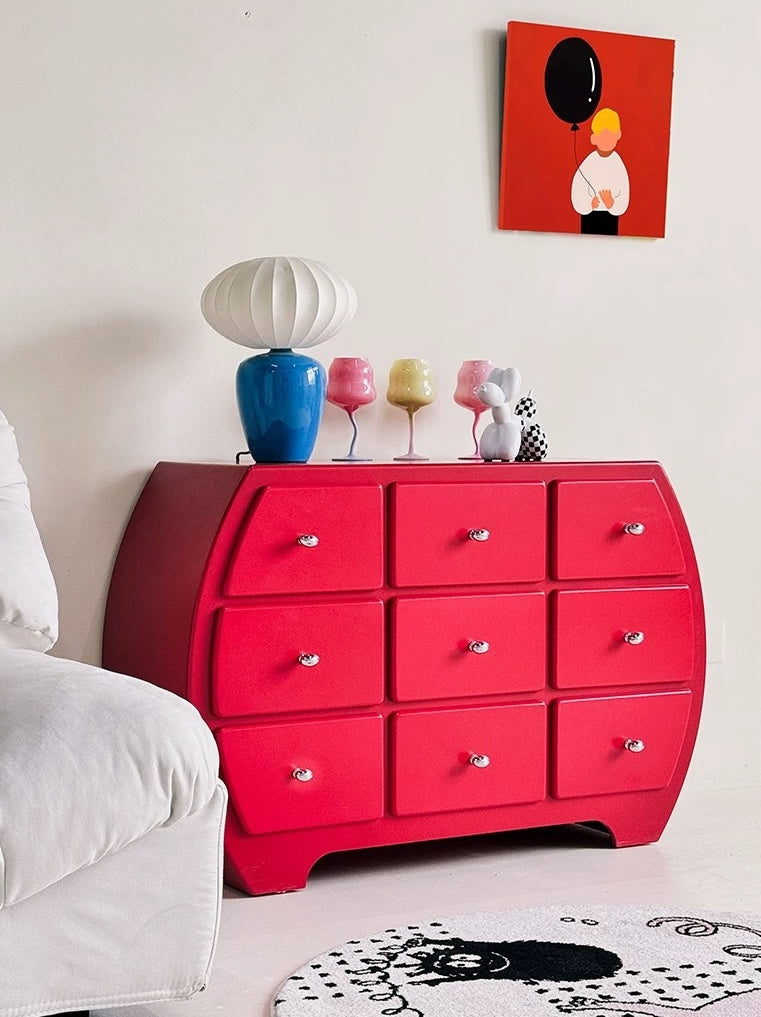 Bubble Pop 9-Drawer Curved Cabinet