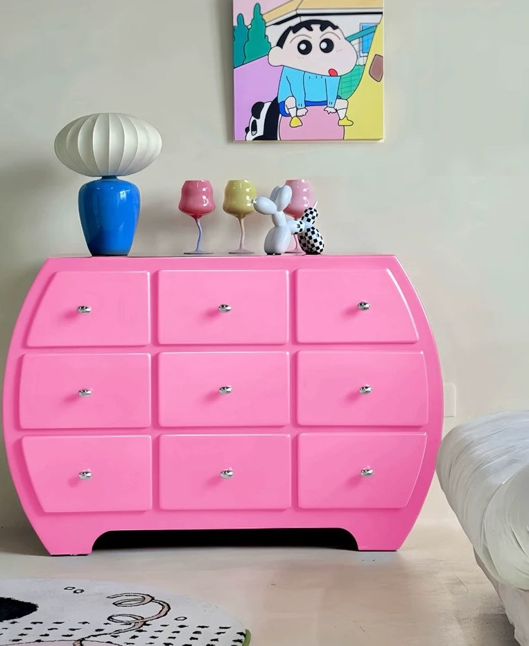 Bubble Pop 9-Drawer Curved Cabinet