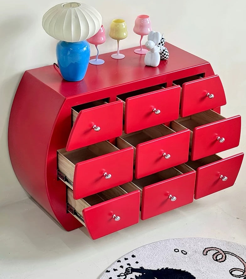 Bubble Pop 9-Drawer Curved Cabinet