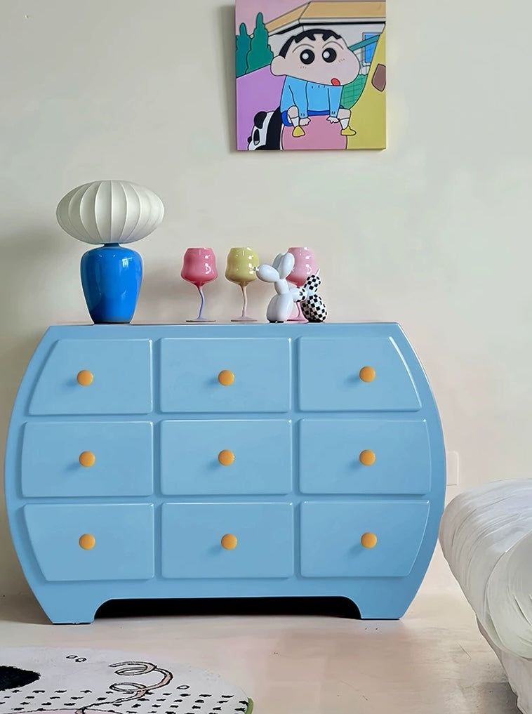 Bubble Pop 9-Drawer Curved Cabinet