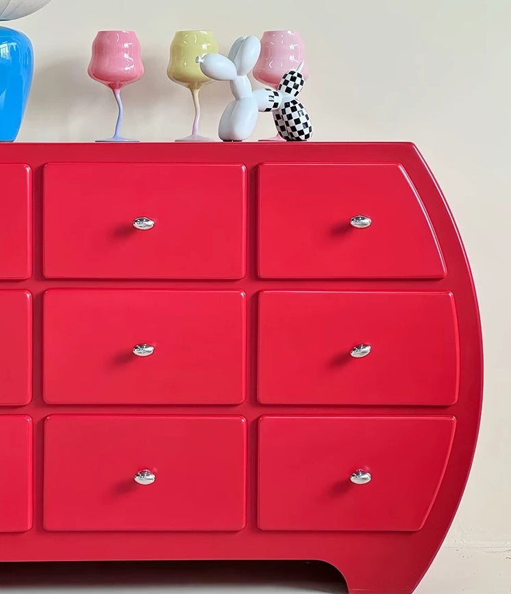 Bubble Pop 9-Drawer Curved Cabinet