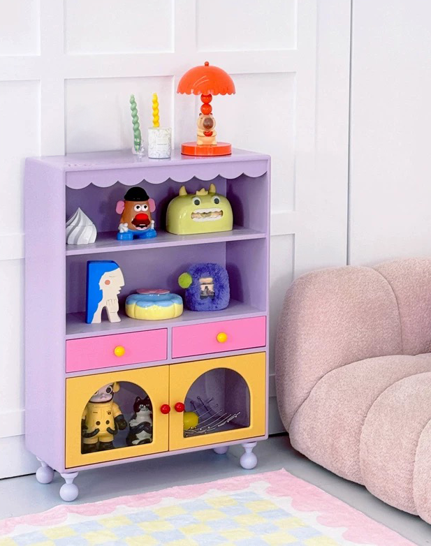 Whimsical Pastel Play Cabinet