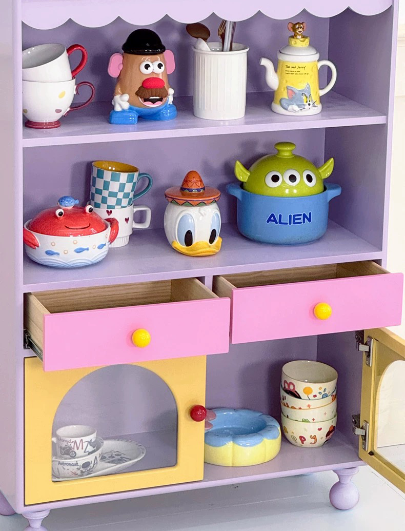 Whimsical Pastel Play Cabinet