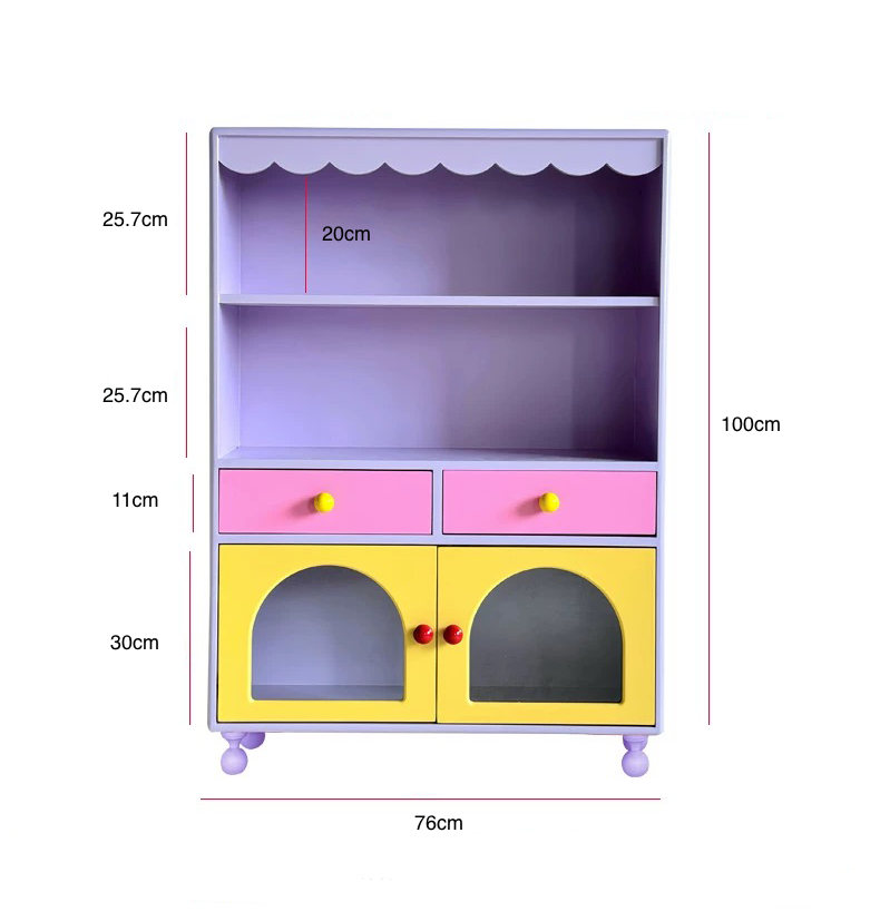 Whimsical Pastel Play Cabinet