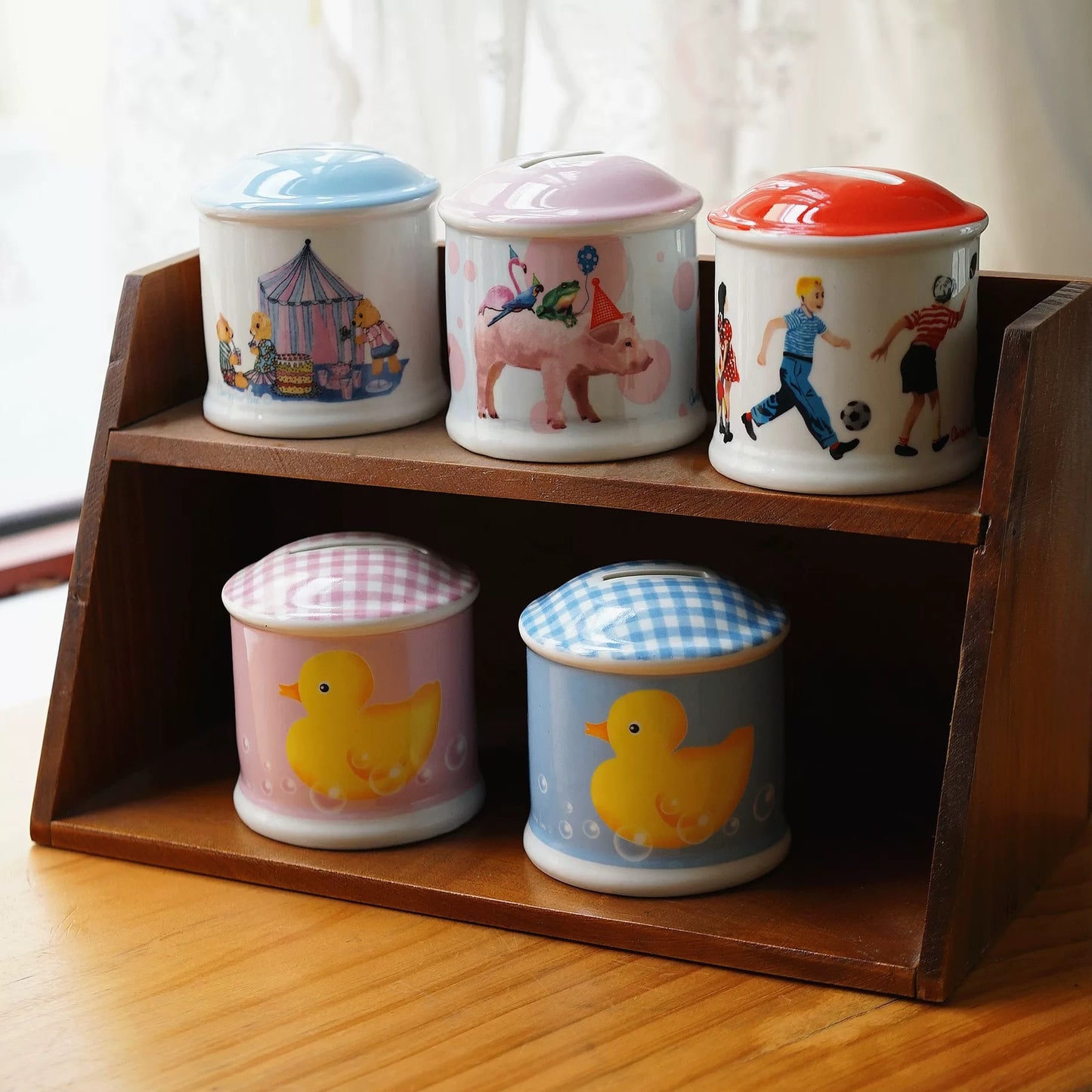 Whimsical Vintage Ceramic Piggy Bank