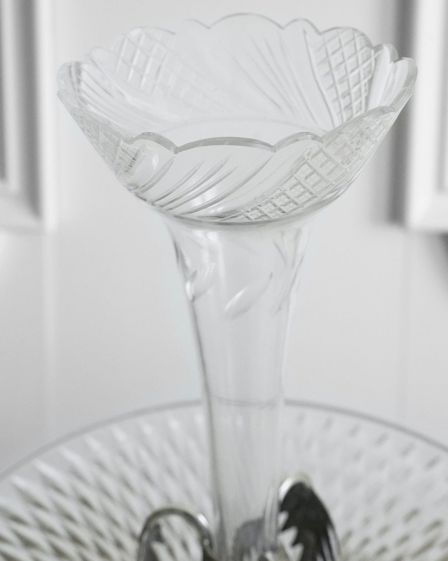 Palm Tree Crystal Epergne Centerpiece