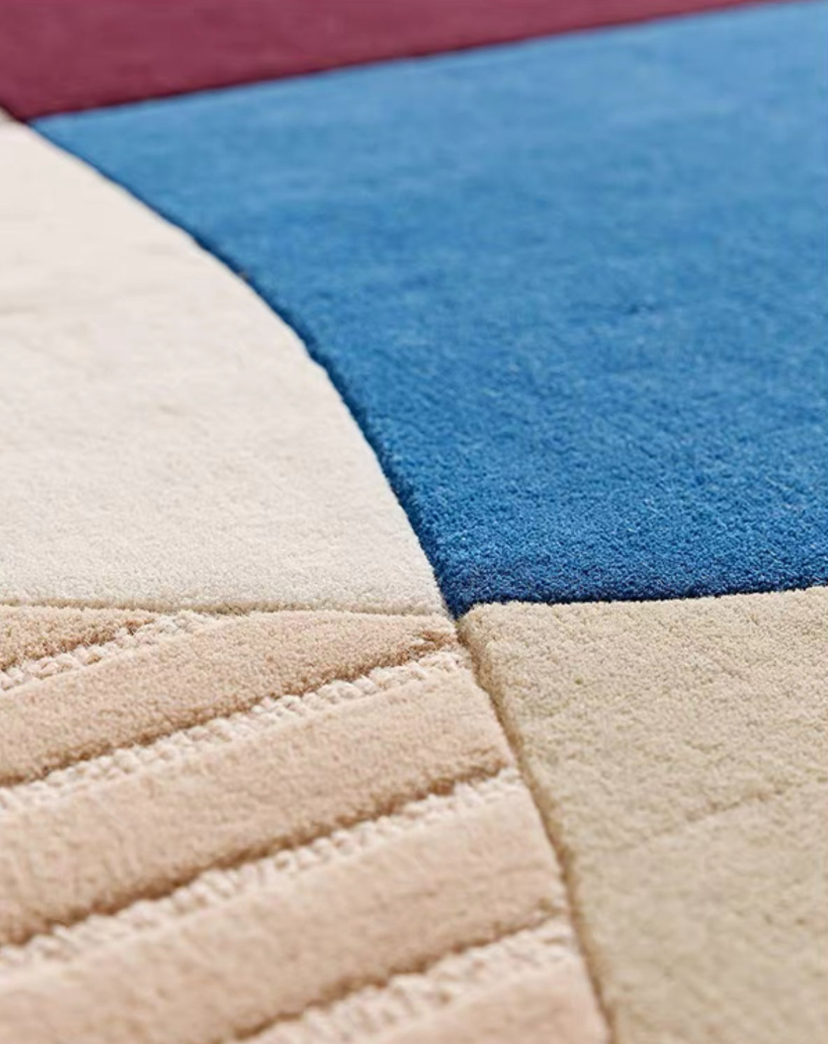 Orbit Abstract Handwoven Rug – Midnight Rust
