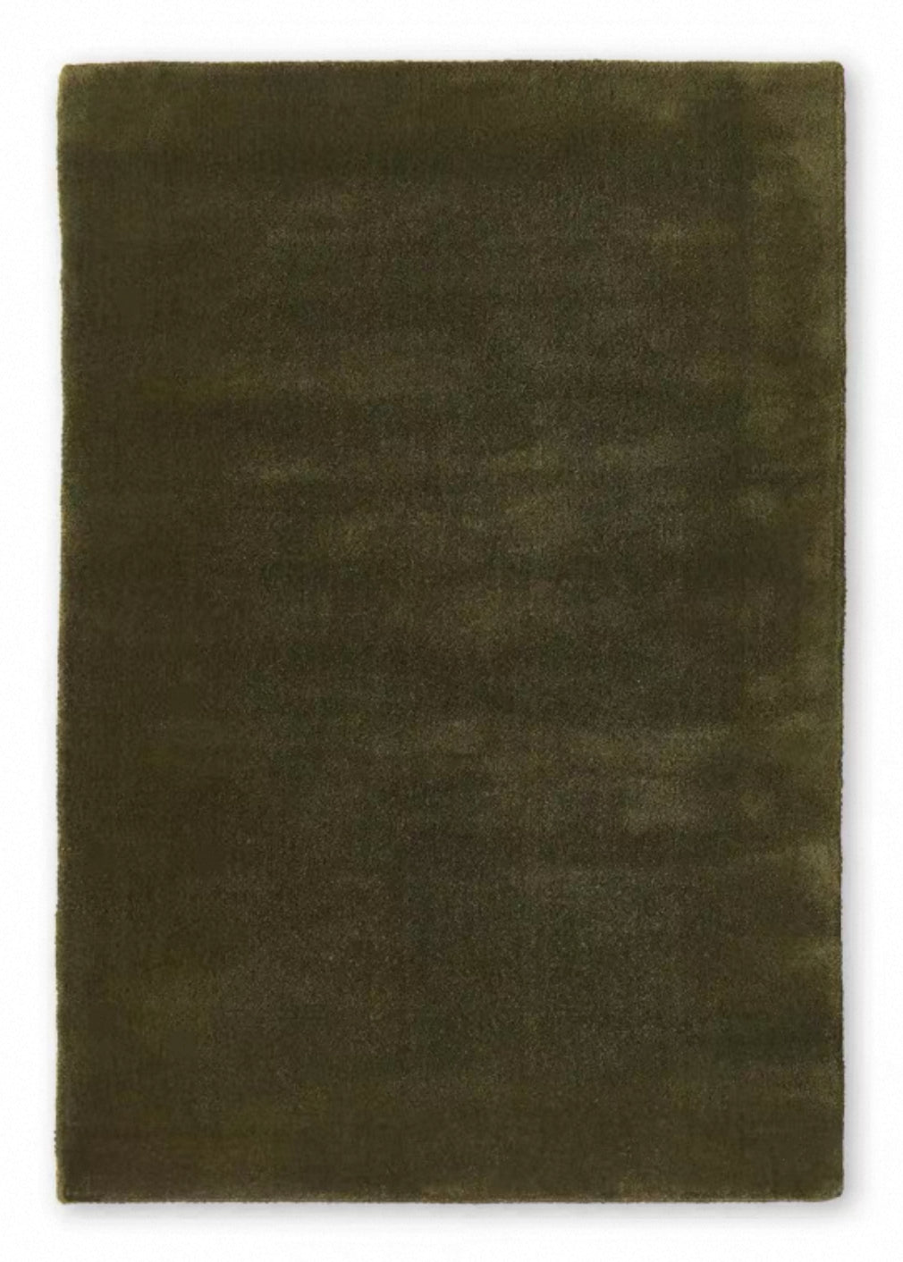Velvo Minimalist Rug – Olive Moss