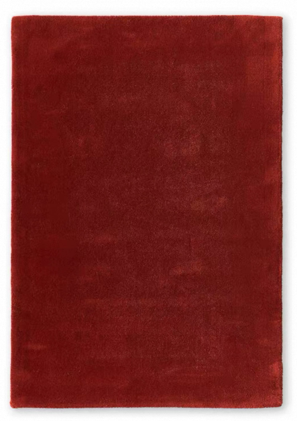 Velvo Minimalist Rug – Earth Red