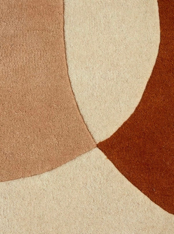 Orbit Abstract Handwoven Rug – Canyon Clay
