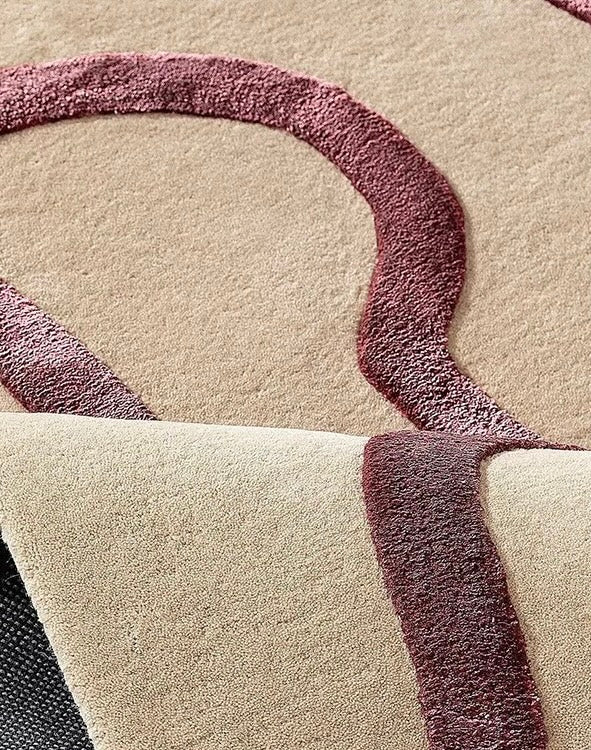Ligne Libre Handwoven Rug – Rosewood Beige