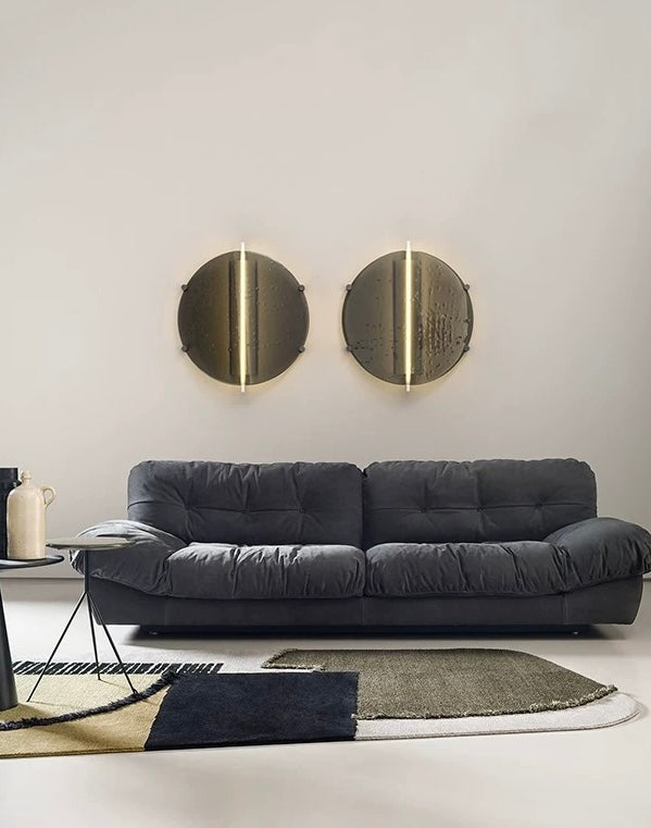 Contour Collage Handwoven Rug – Khaki & Olive