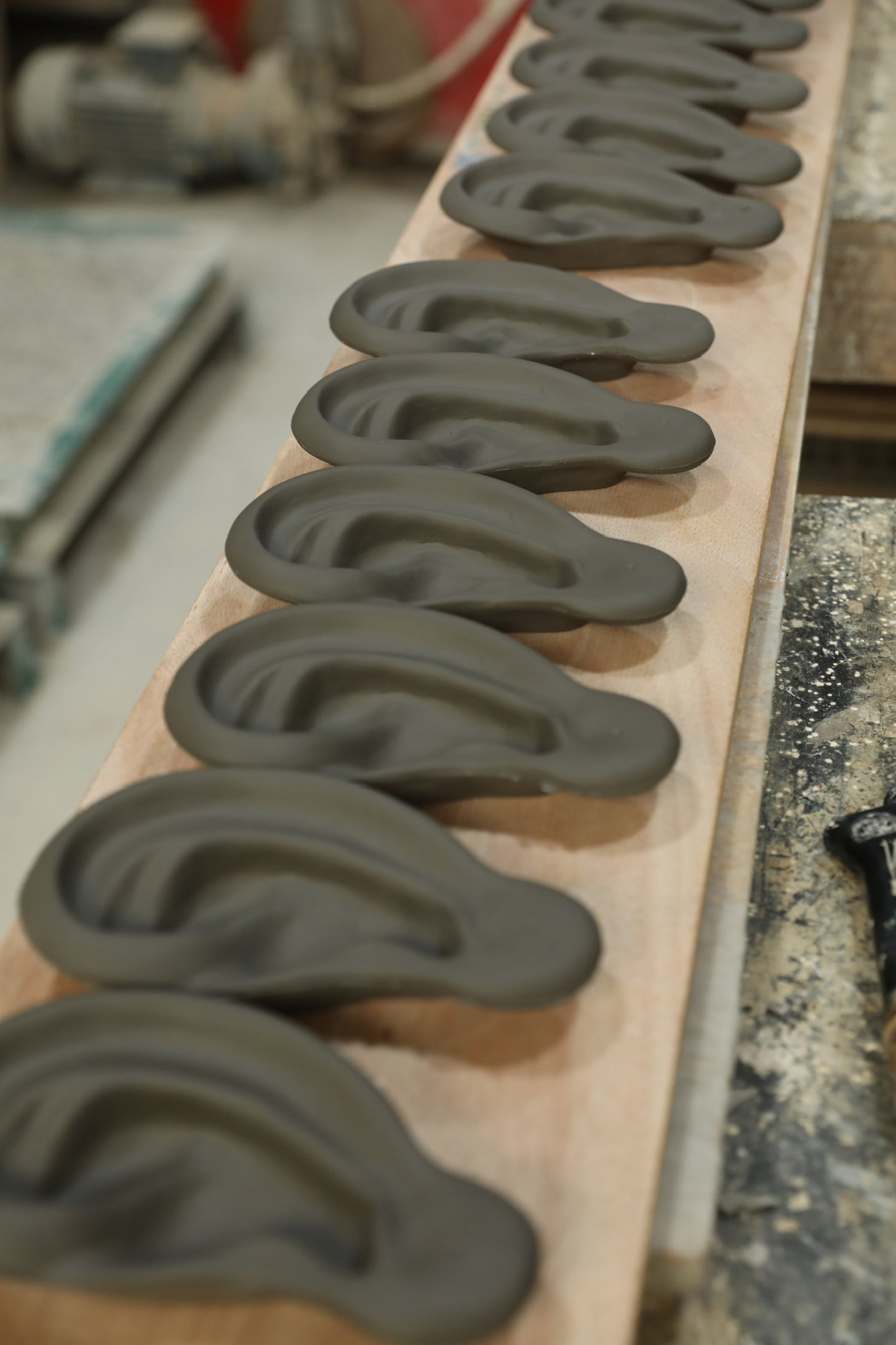 Zen Sculptural Serenity Handcrafted Kiln-Fired Black Clay Incense Holder