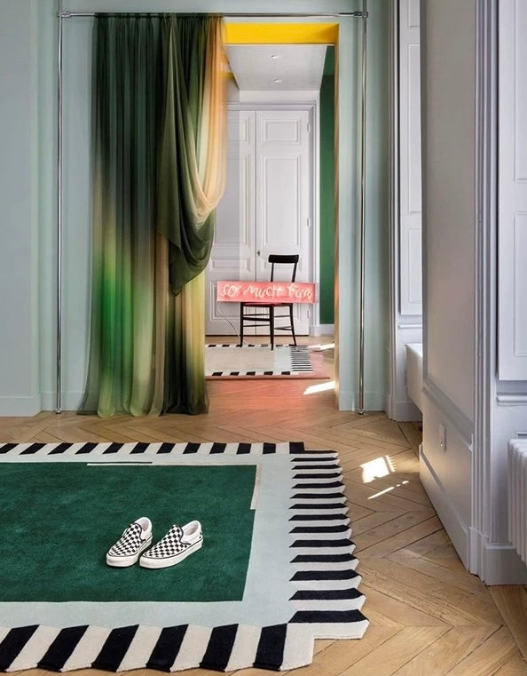 Stepscape Handwoven Rug — Four Colorways