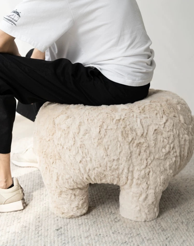 Mochi Whimsical Furry Stools