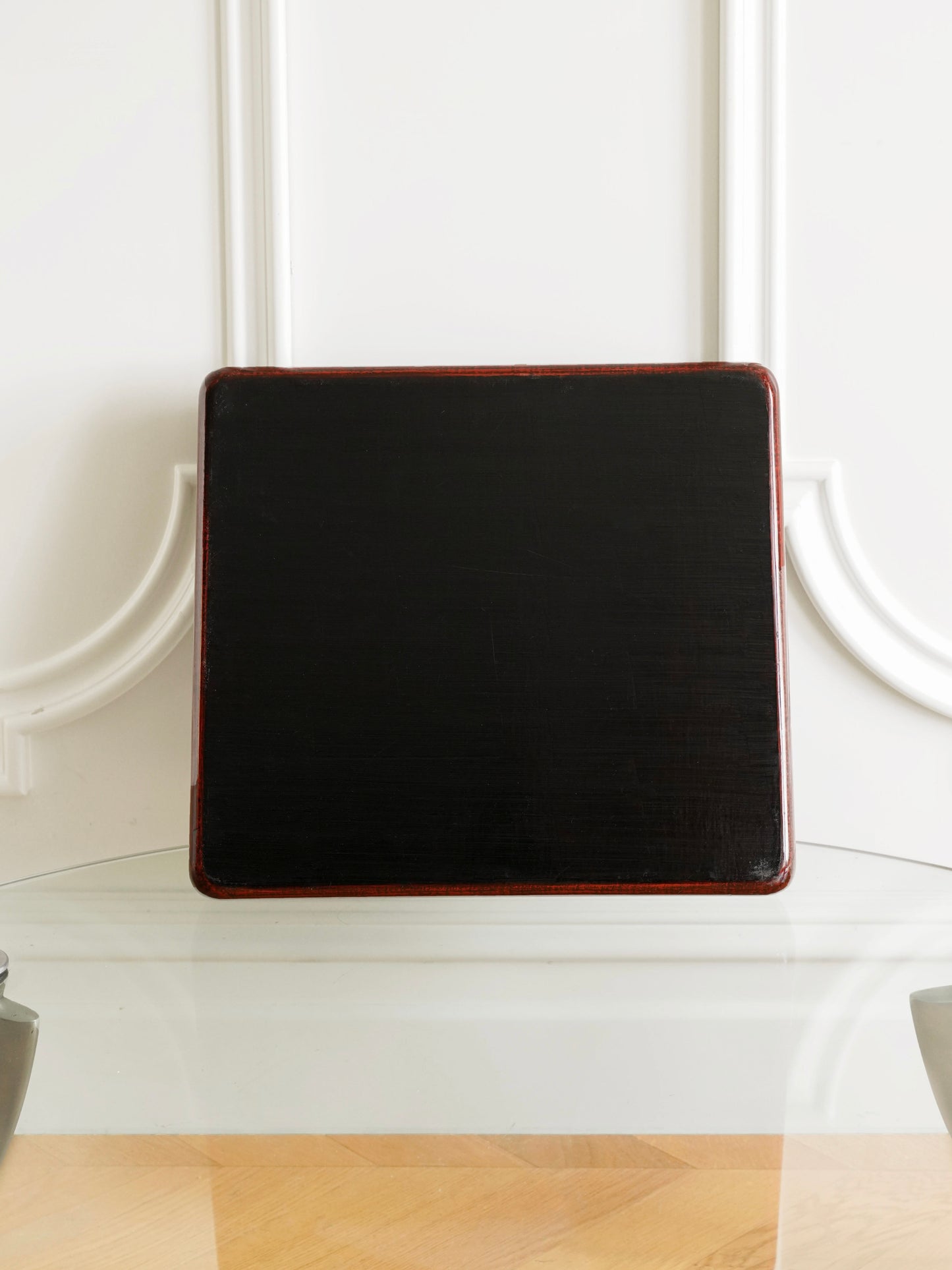 Japanese 20th Century Lacquerware Tray with Bamboo Motif