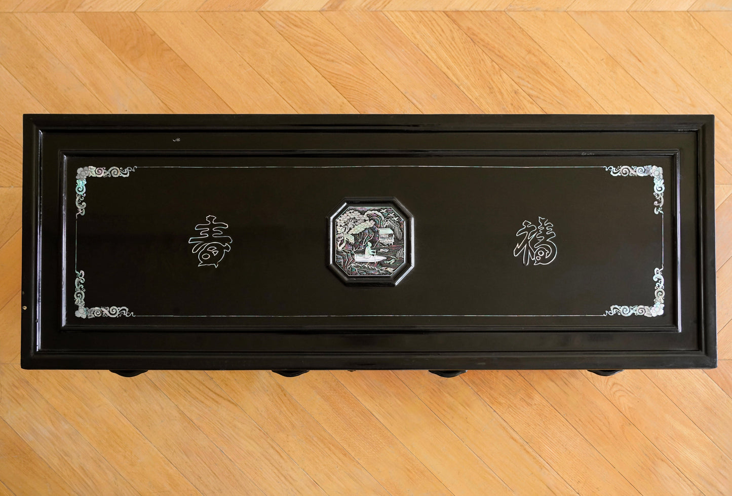 Korean Late 19th Century Mother-of-Pearl Inlaid Storage Cabinet Set