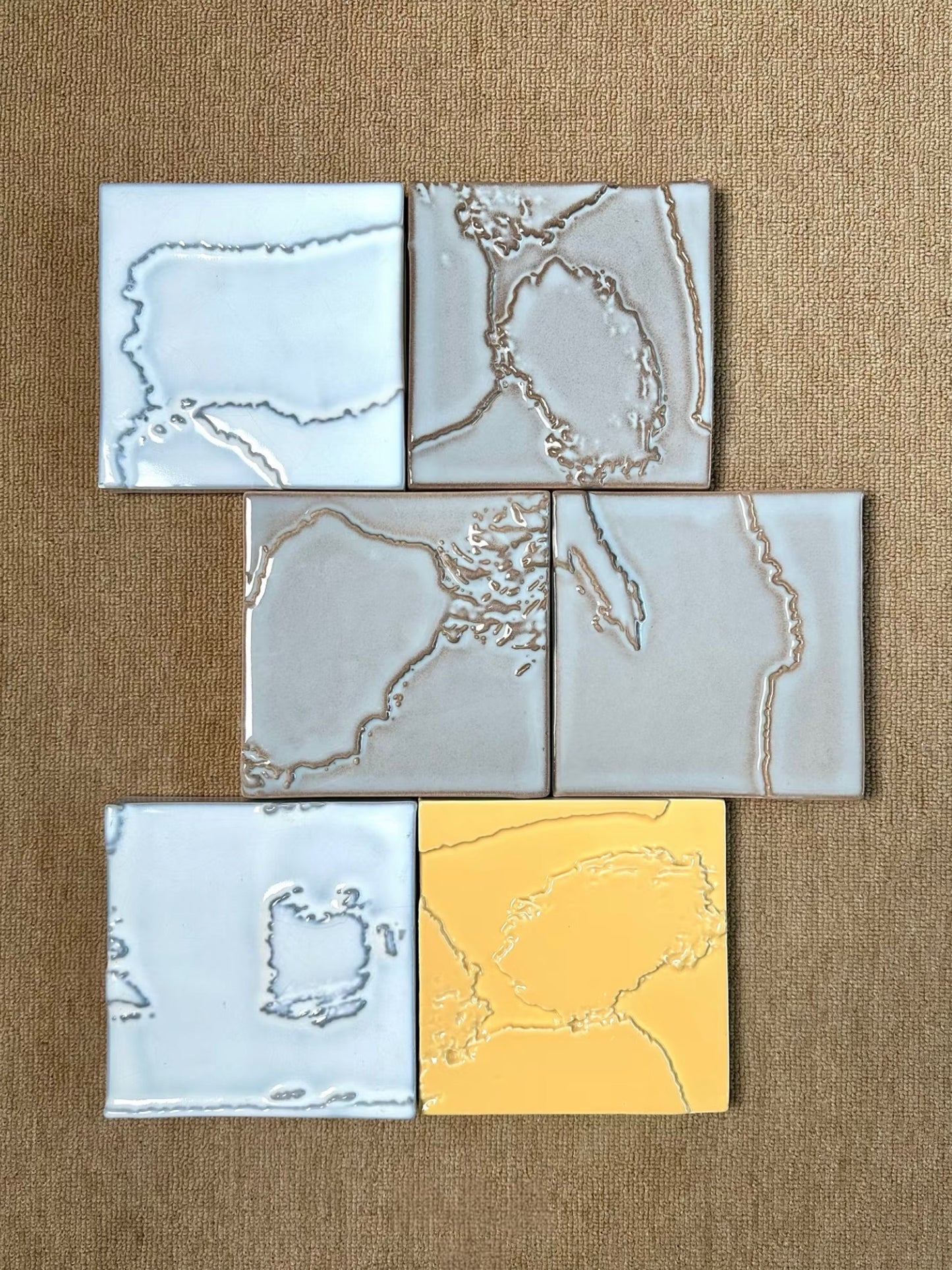 Relief Glaze Handcrafted Tile