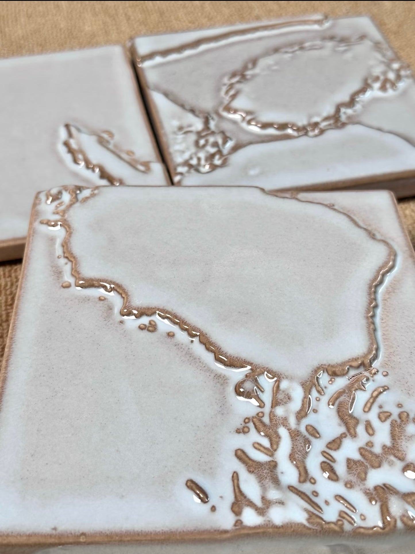 Relief Glaze Handcrafted Tile