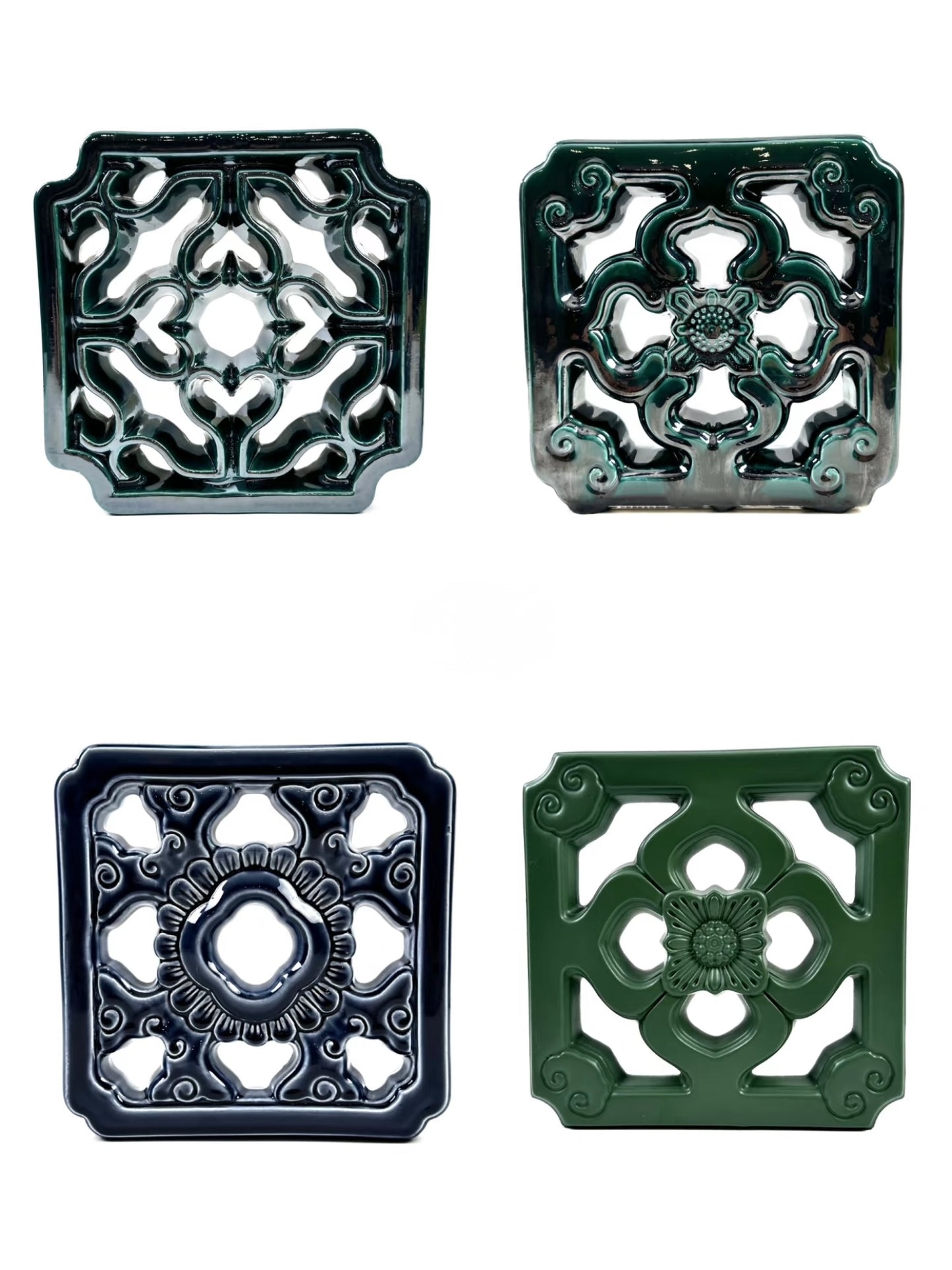 Lattice Motif Handcrafted Tile