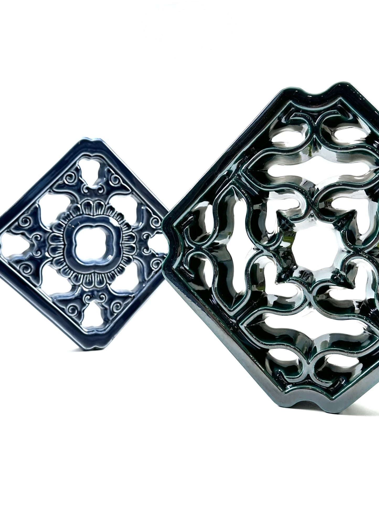 Lattice Motif Handcrafted Tile