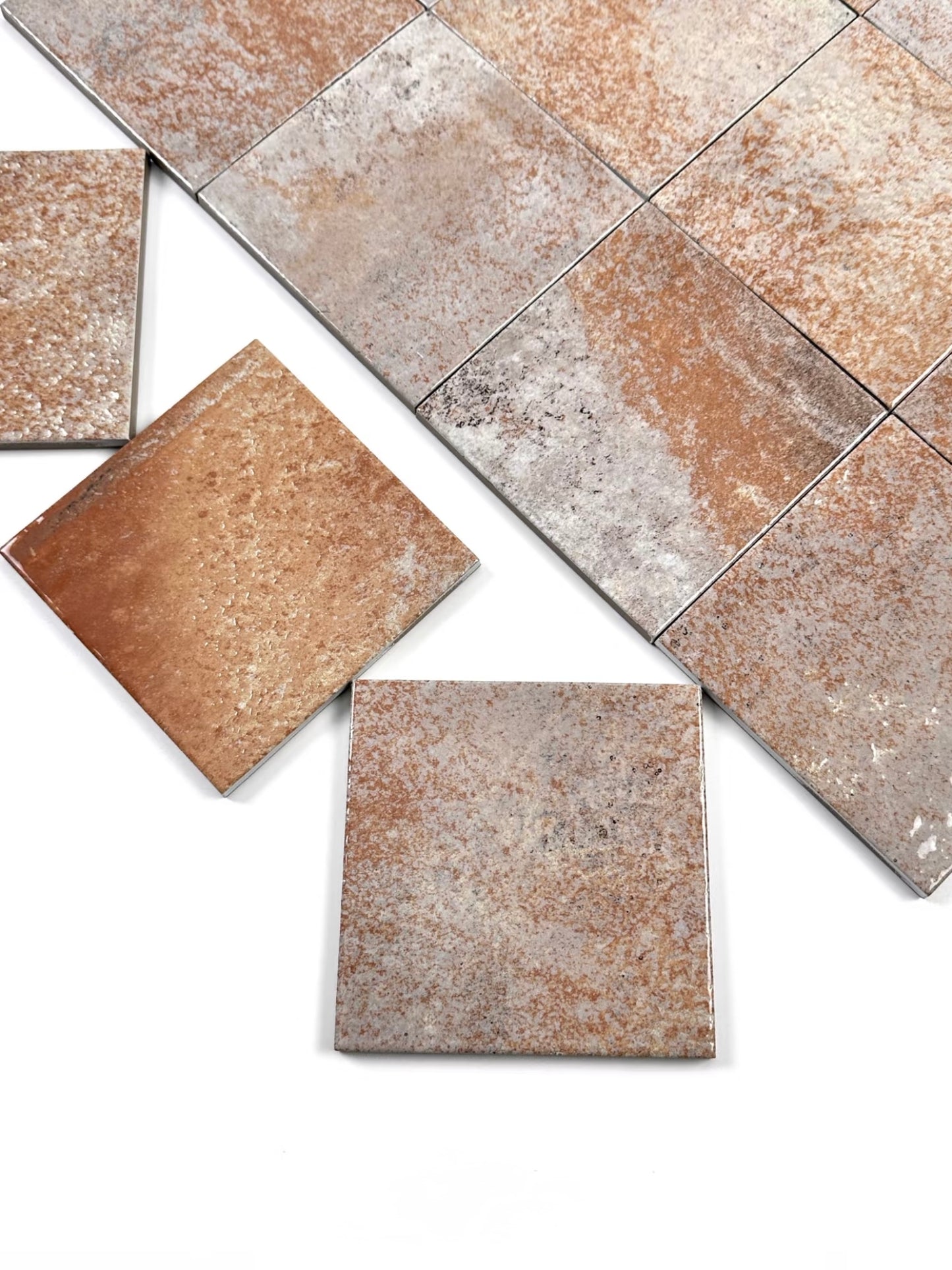 Rust Patina Handcrafted Tile