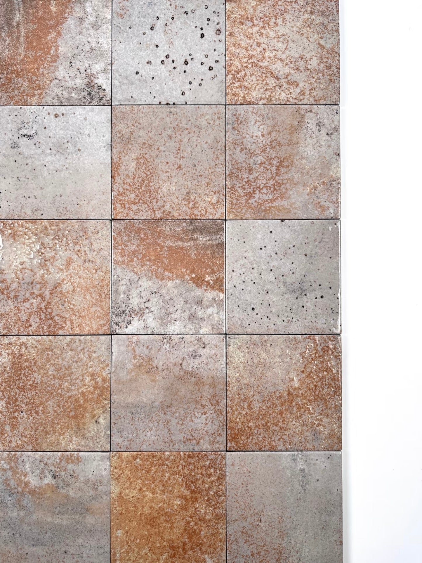 Rust Patina Handcrafted Tile