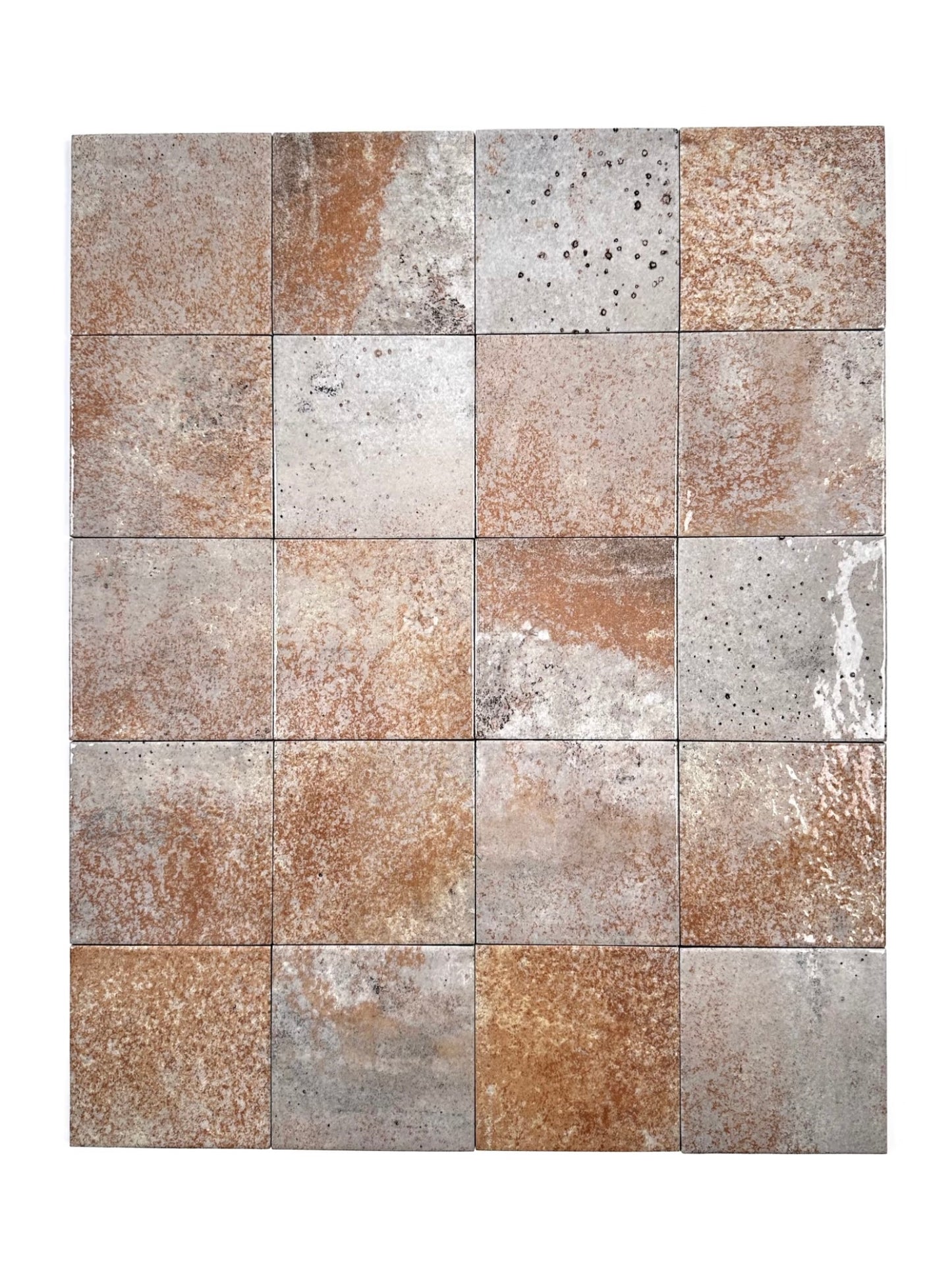 Rust Patina Handcrafted Tile