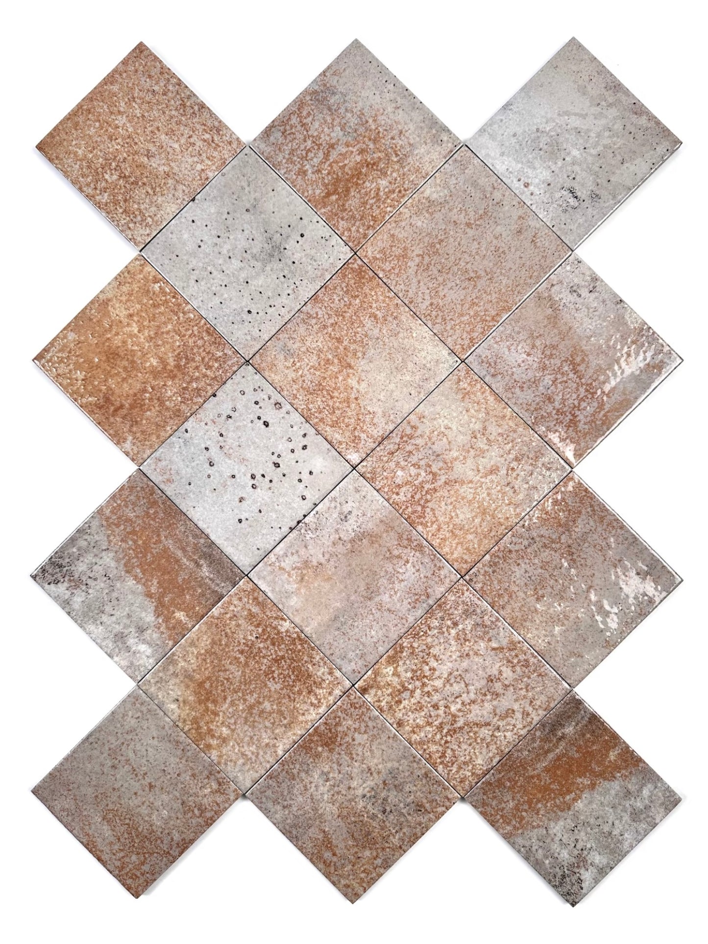 Rust Patina Handcrafted Tile