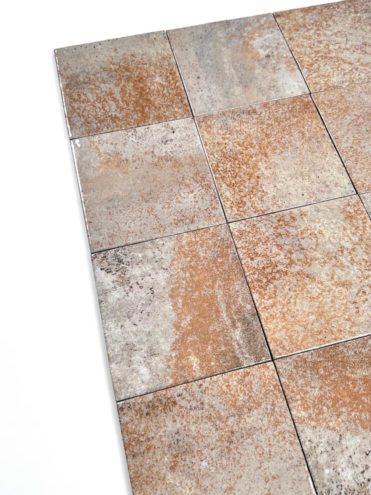 Rust Patina Handcrafted Tile