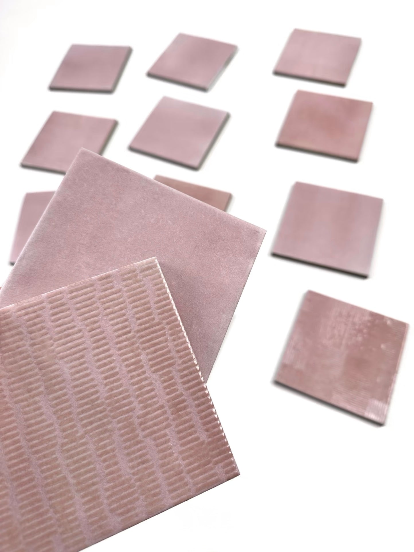 Blush Geometry Handcrafted Tile