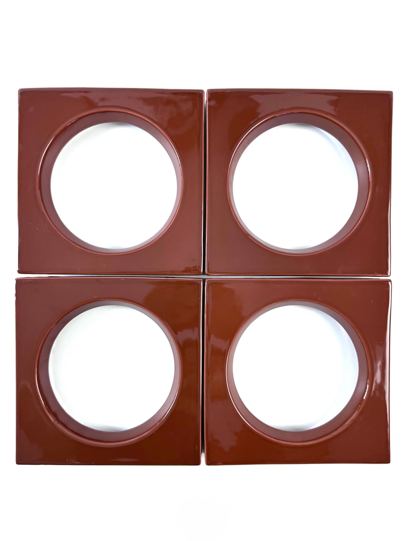 Terracotta Ring Geometric Tile