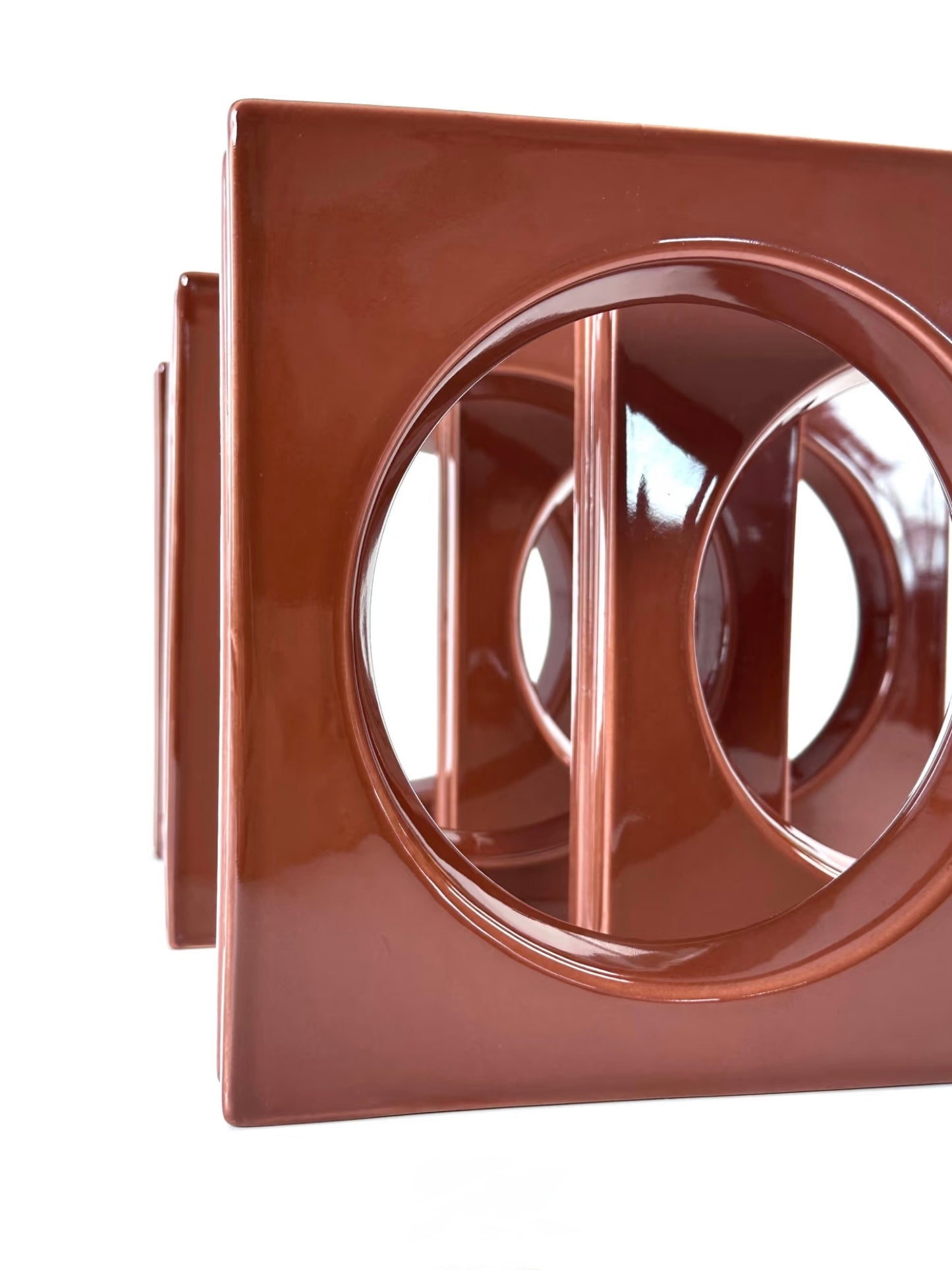 Terracotta Ring Geometric Tile