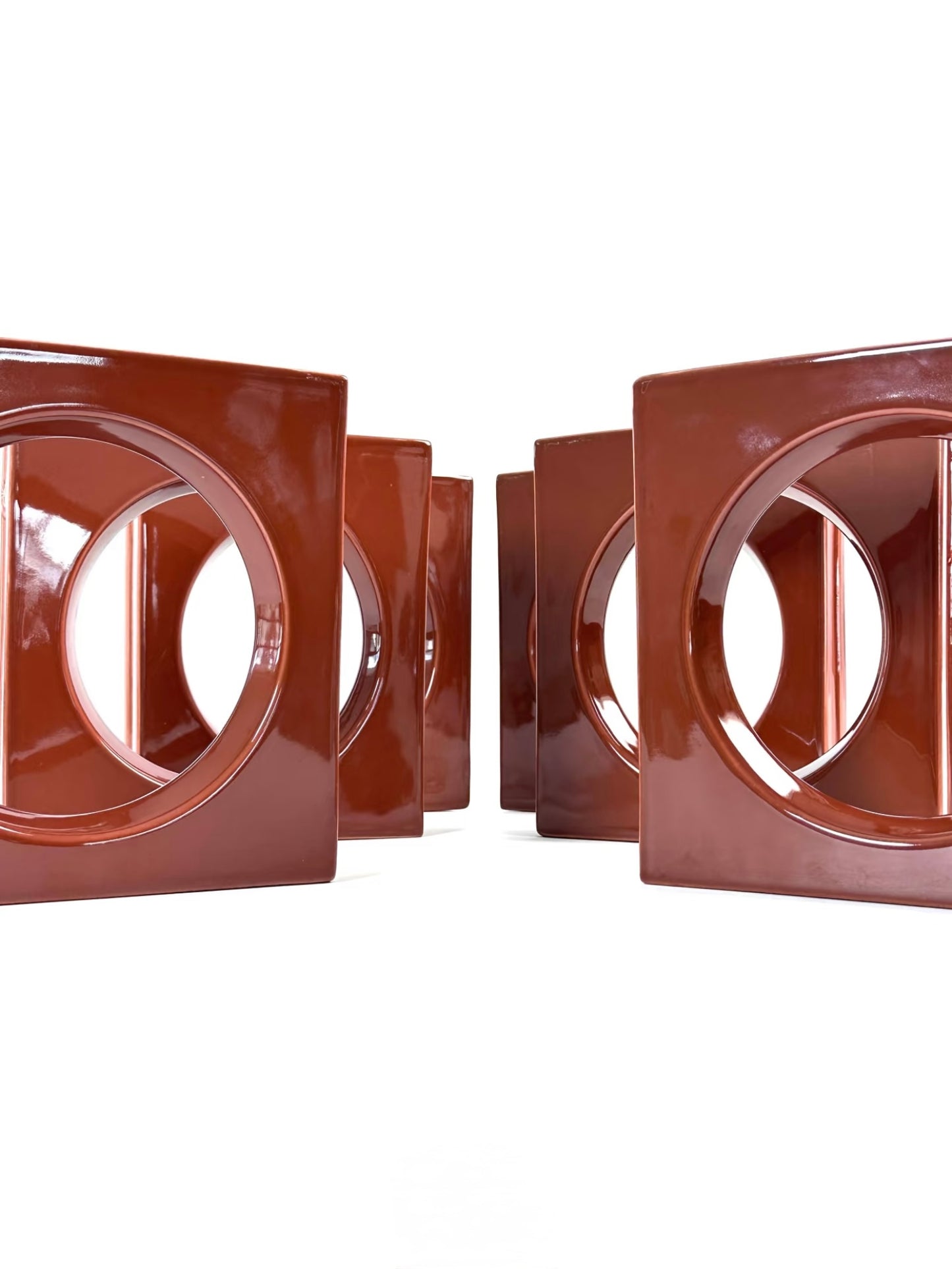 Terracotta Ring Geometric Tile