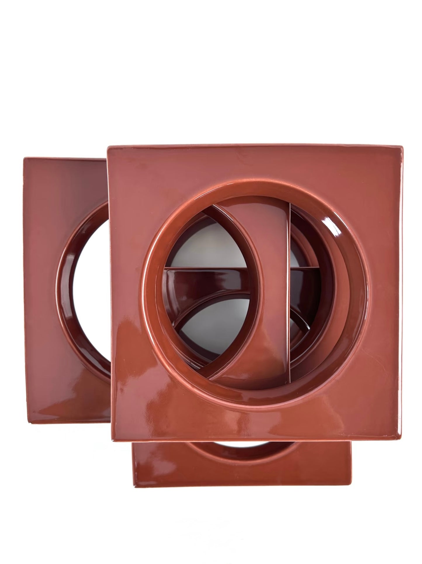 Terracotta Ring Geometric Tile