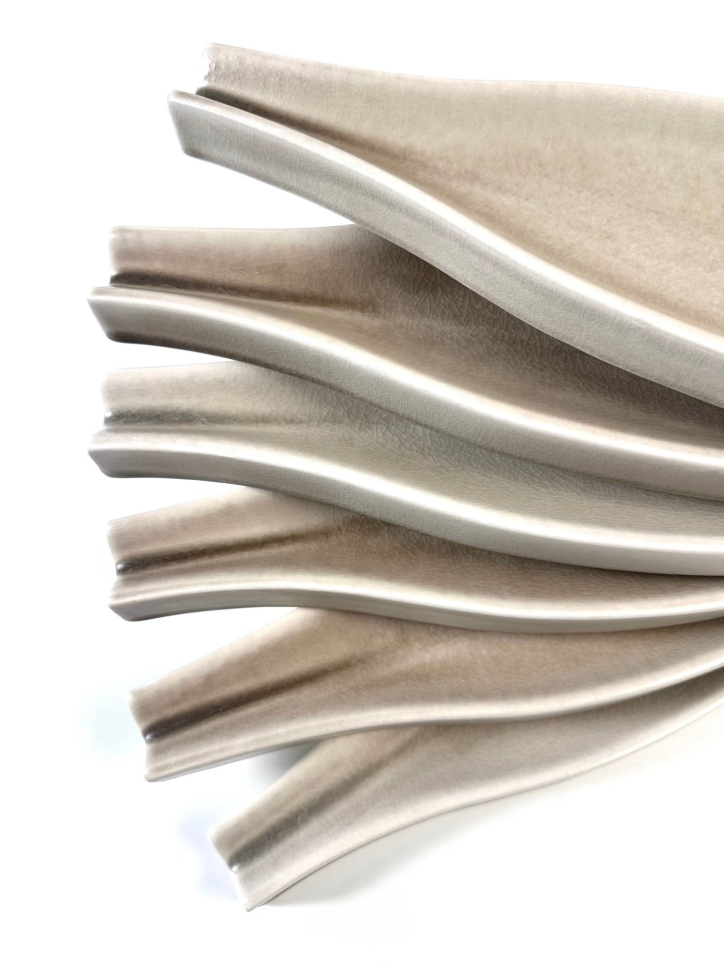 Ivory Leaf Ceramic Tile