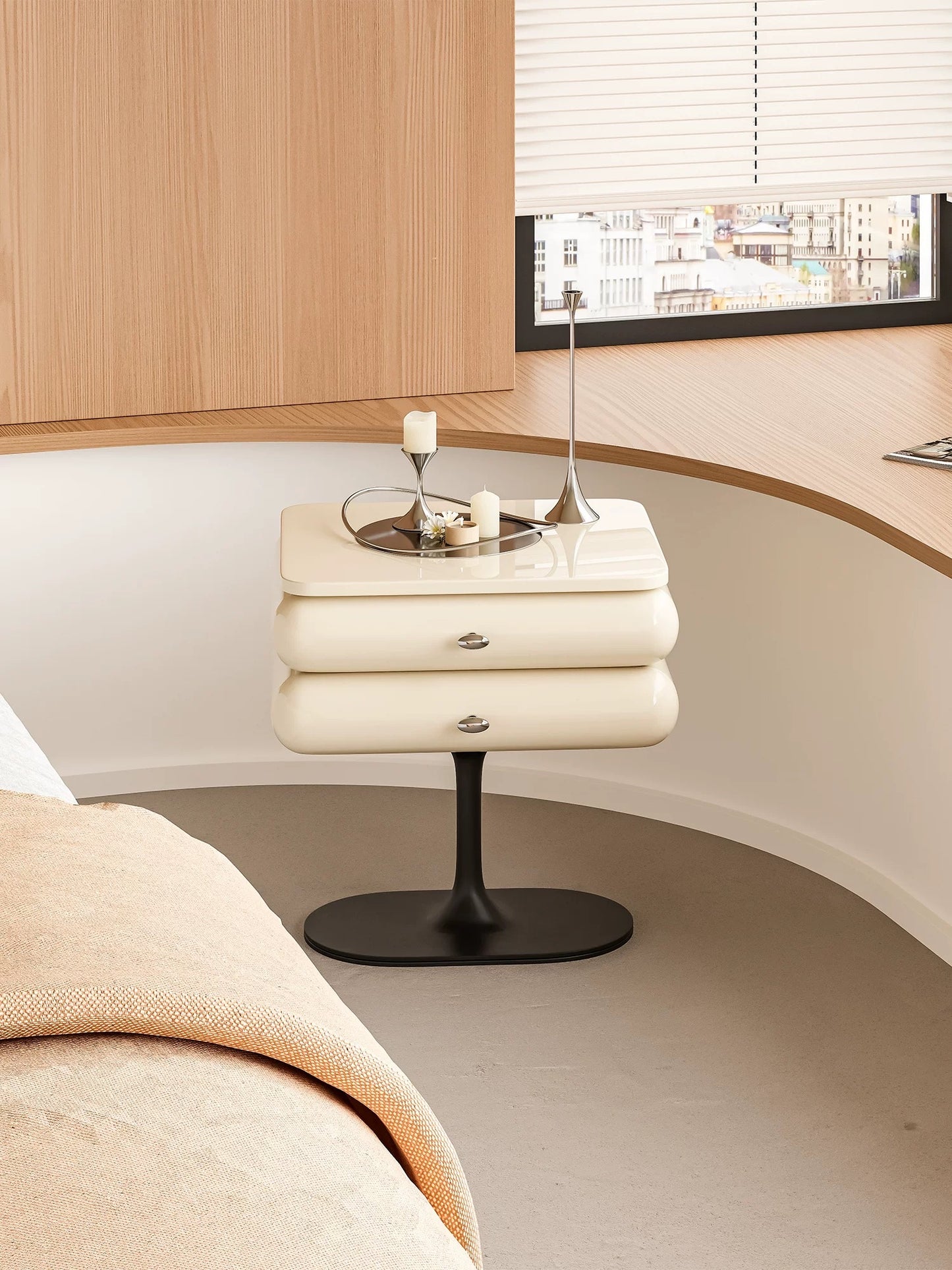 Italian Minimalistic Capsule Side Table