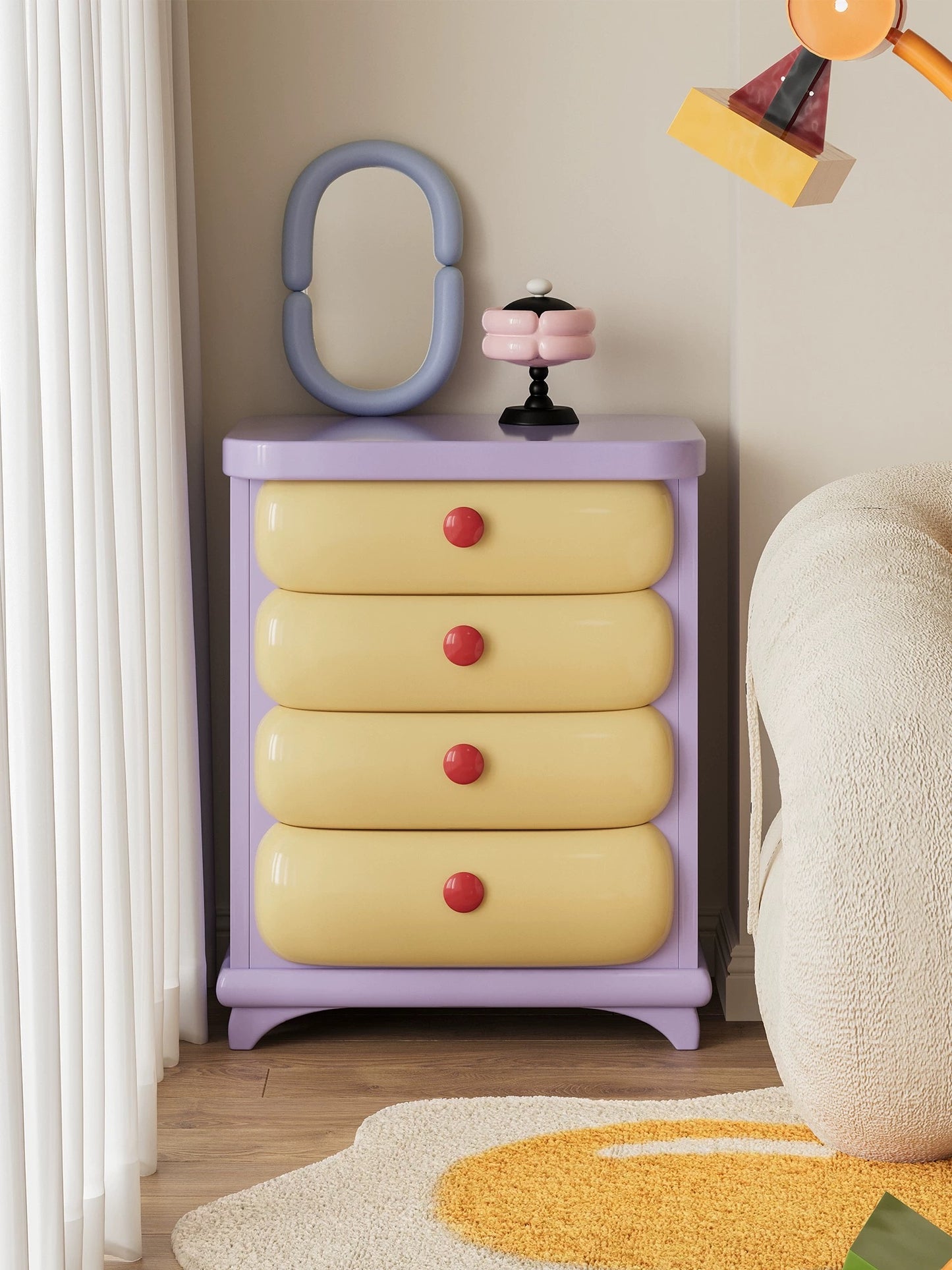Bubblegum Chest of Drawers