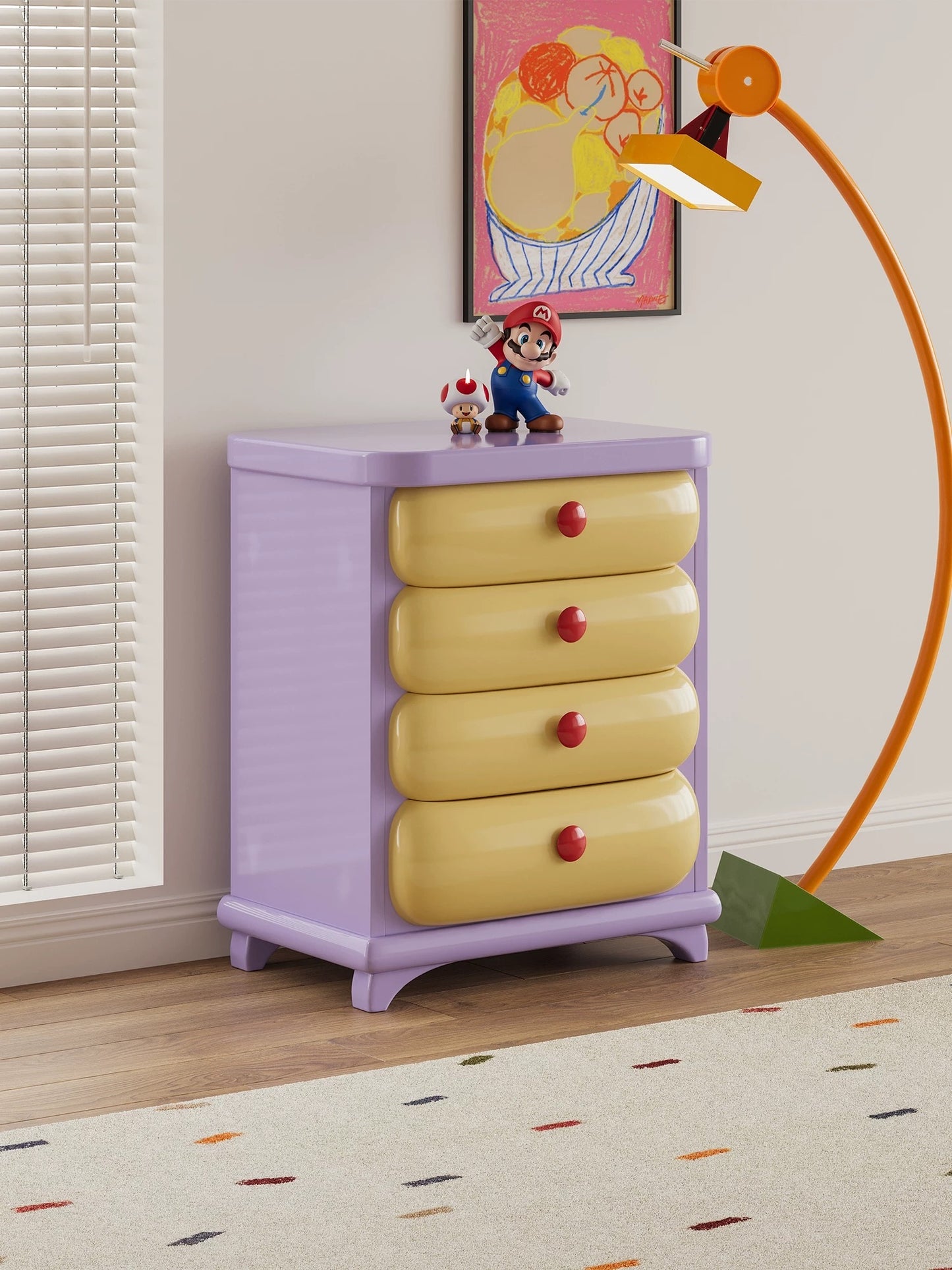 Bubblegum Chest of Drawers