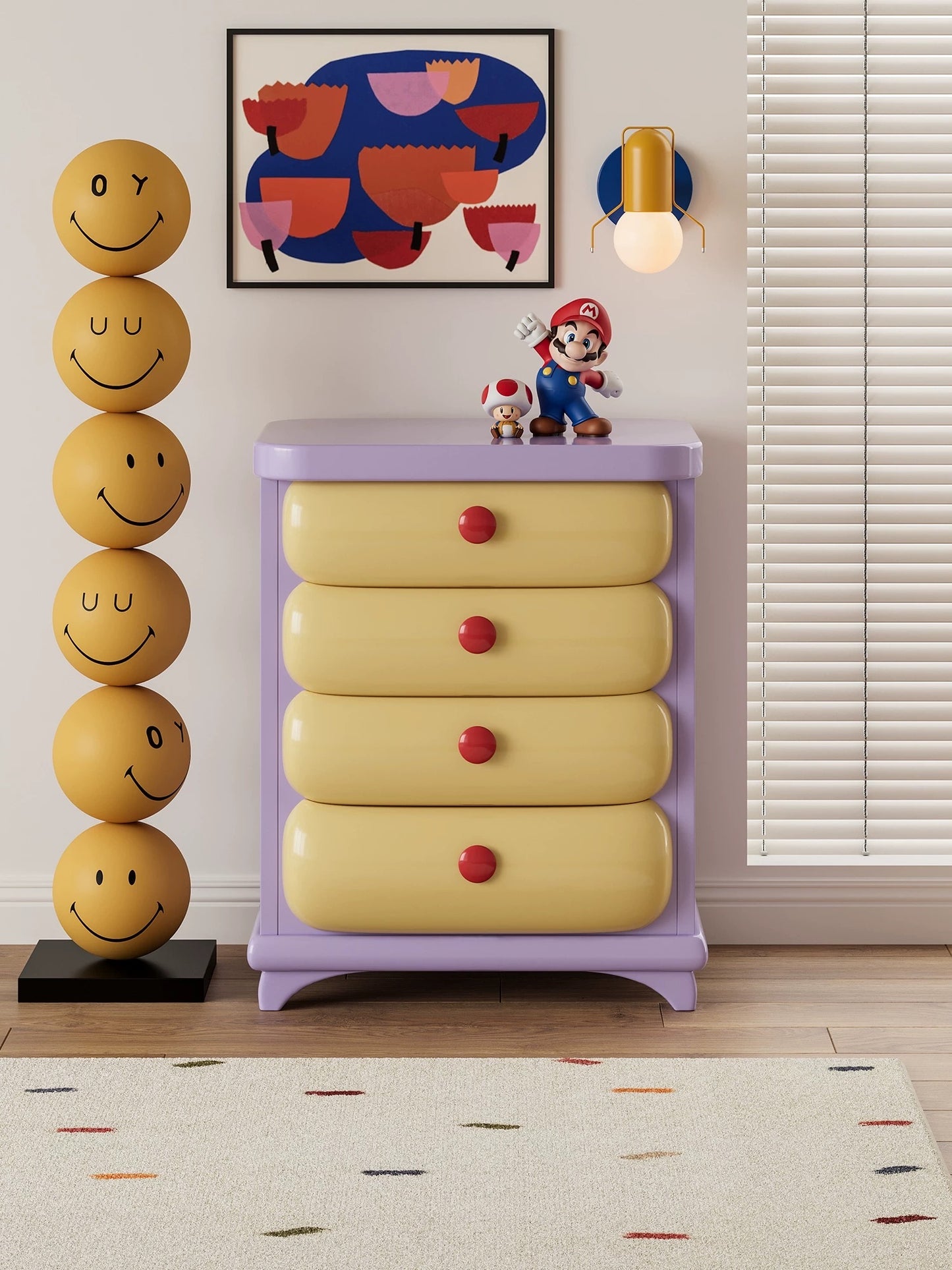 Bubblegum Chest of Drawers