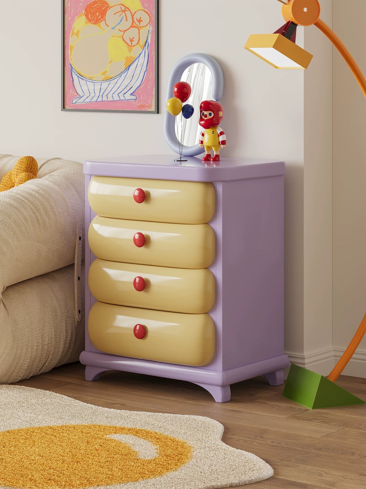 Bubblegum Chest of Drawers