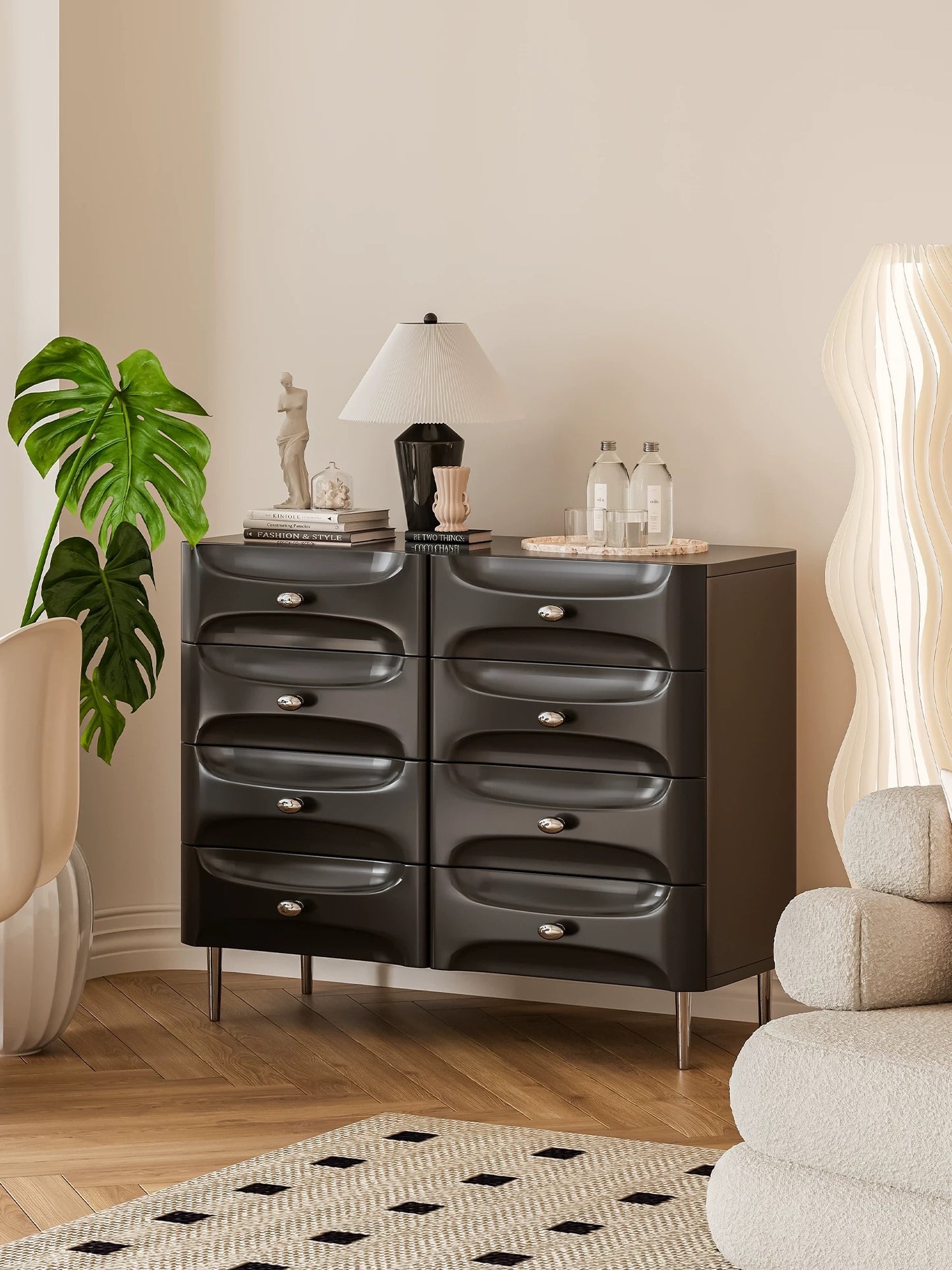 Modern Design Baguette Chest of Drawers