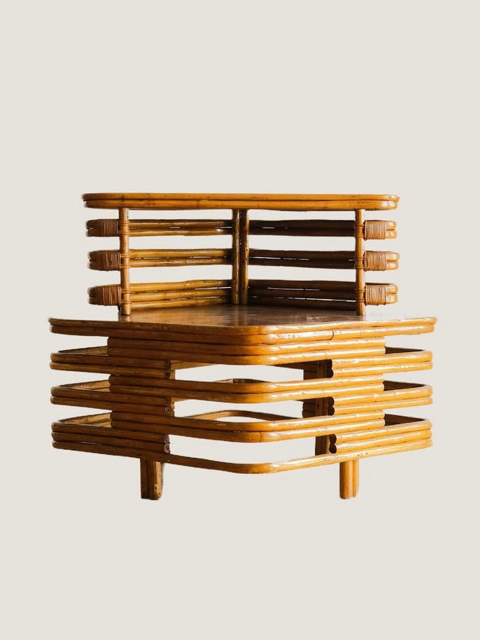 Art Deco Paul T. Frankl Bamboo Side Table
