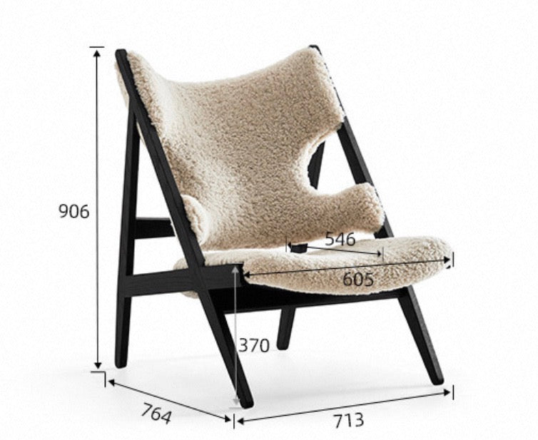 Shearline Sheepskin Lounge Accent Chair